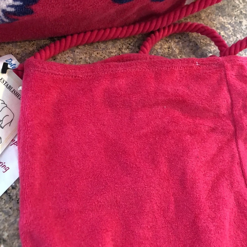 NWT Cocoa Pink Swim Cover Up Dress Medium Terry Cloth With Imperfections - Picture 12 of 17